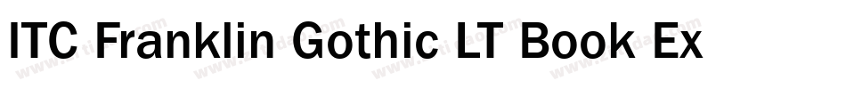 ITC Franklin Gothic LT Book Extra Compressed字体转换